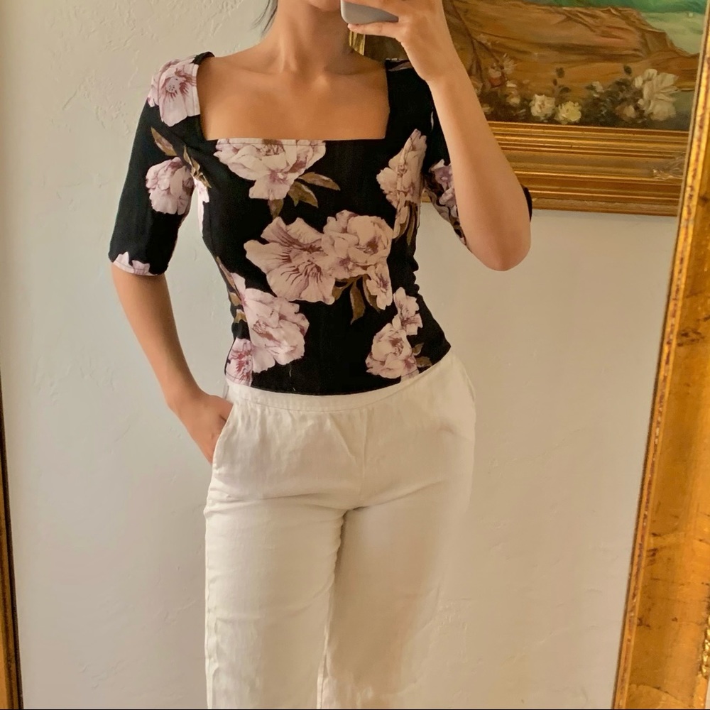 Free press clothing floral blouse